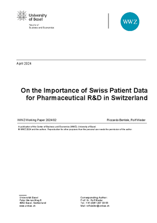 On the Importance of Swiss Patient Data for Pharmaceutical R&D in Switzerland